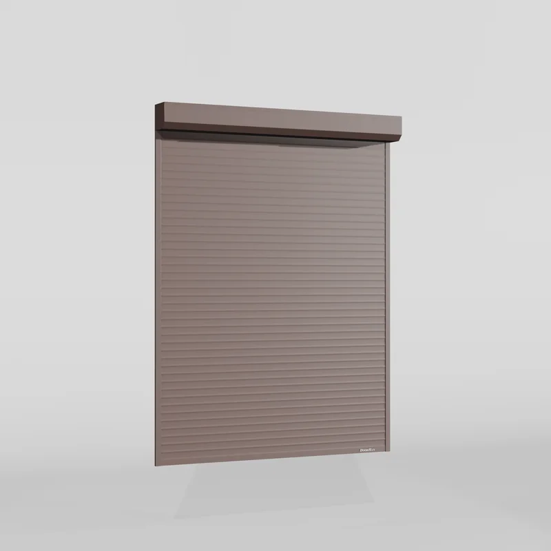 Рольставни DoorHan 2100х1500 цвета RAL 3000 (коричневый) невзломостойкие с автоматикой